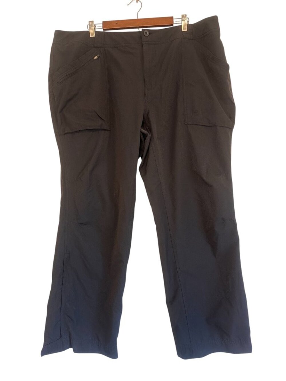 REI Savanna Trails Pants Womens 22W Black Wide Leg Outdoor Gorpcore Performance